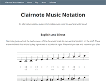 Tablet Screenshot of clairnote.org